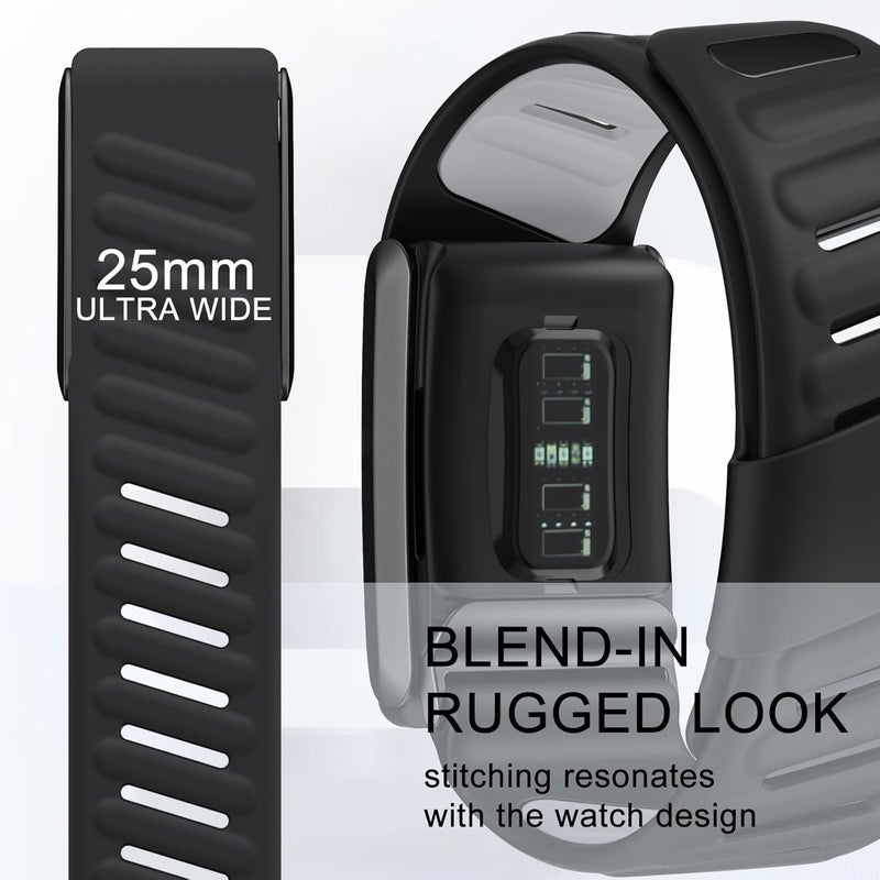 surundo Silicone Sport Band Compatible with Whoop 4.0 Band Strap Men Women, Soft Breathable Sport Adjustable Waterproof Replacement Wristbands Straps for Whoop 4.0 Bands - Image 4